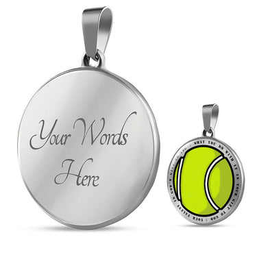 Catholic Tennis Circle Necklace - Love You This Much